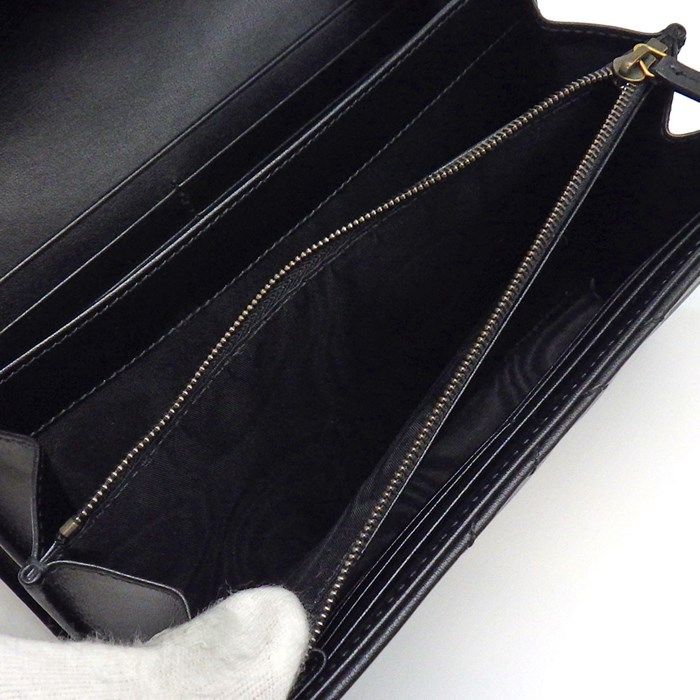 グッチ GUCCI ショルダーバッグ ハンドバッグ GG マーモント チェーンウォレット 474575 DTDT 1000 ブラック シェヴロン キルティン レザー ゴールド金具 【中古】 グッチ GUCCI ショルダーバッグ ハンドバッグ GG マーモント チェーン