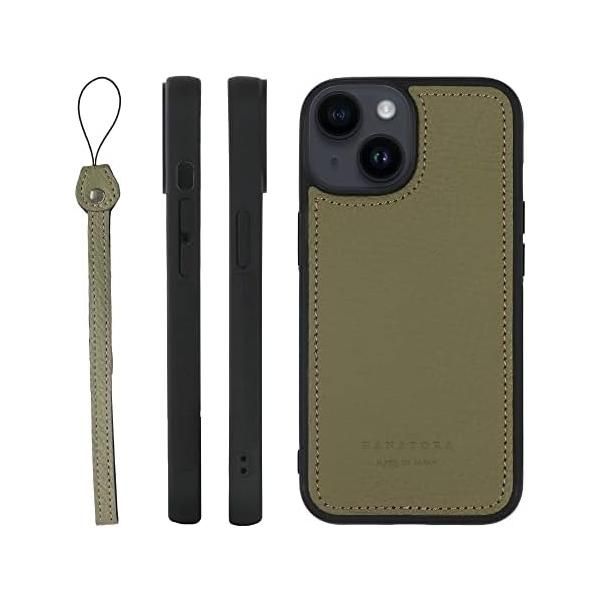 HANATORA] iPhone13Mini ケース 本革 シュリンクカーフ レザー 日本製