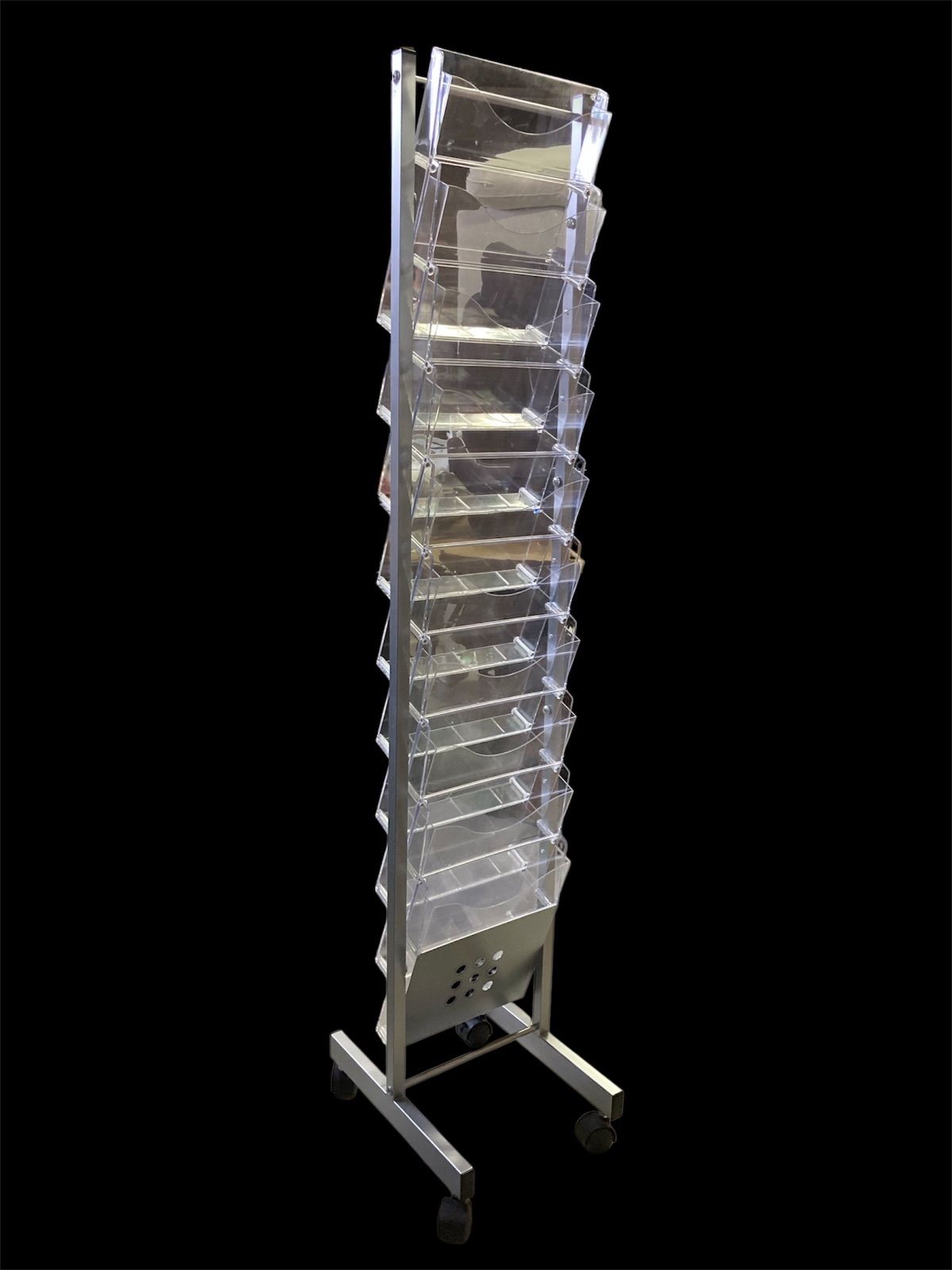 トヨダプロダクツ　カタログスタンド 店舗用チラシラック A4 1列 X 10段 トヨダプロダクツ カタログスタンド 店舗用チラシラック A4 1列 X 10段