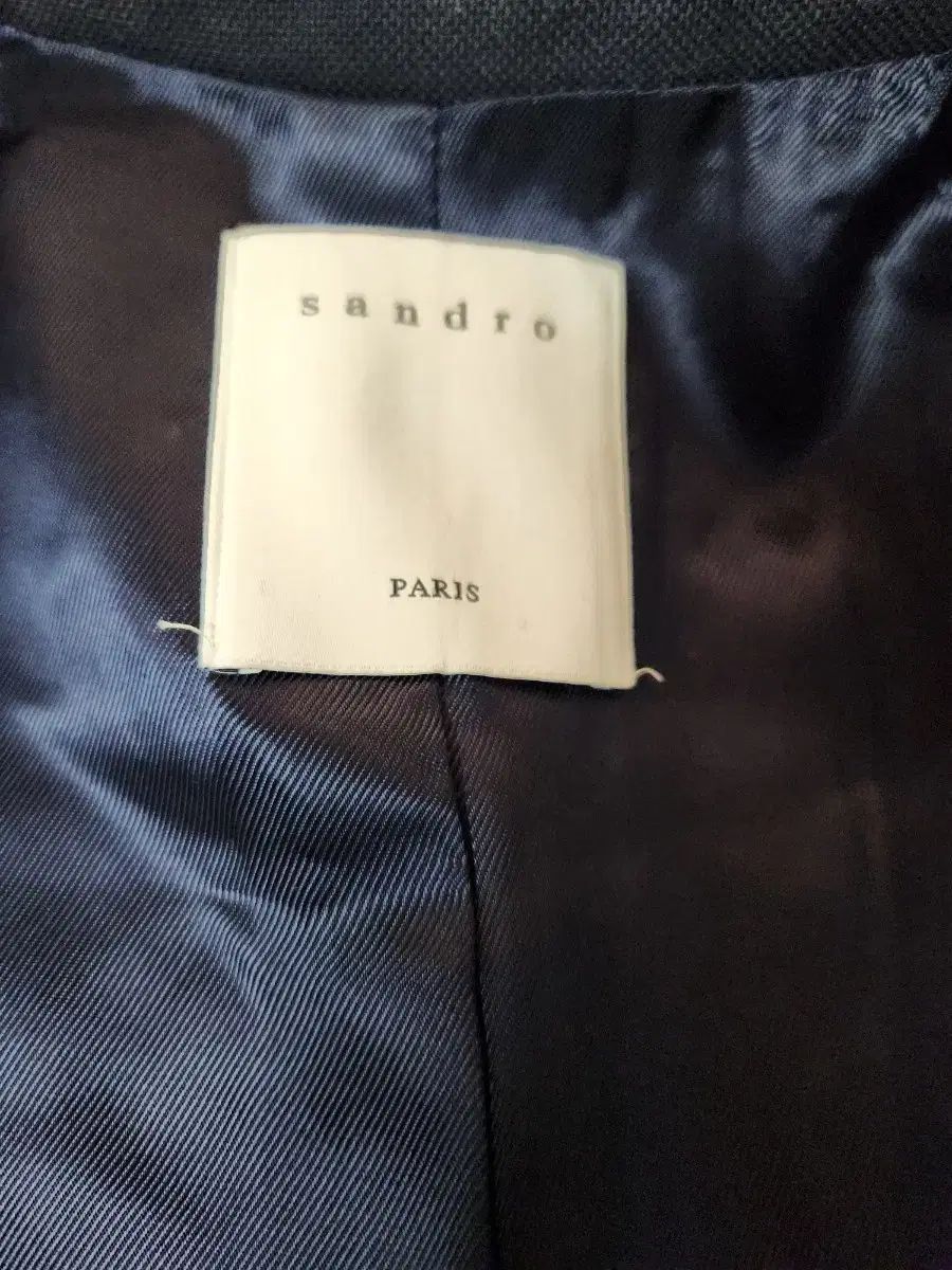 SANDRO サンドロ ネイビー ダブル ボタン ジャケット サイズ 36 SIROKUMA-CORPORATION_COM