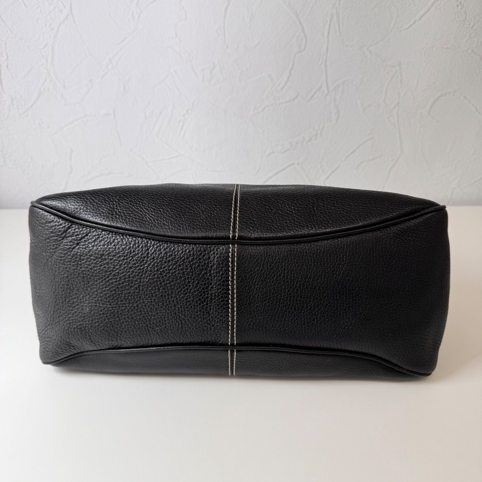 ✨Bランク TOD'S トッズ トートバッグ Tote bag シボ革 ベルト