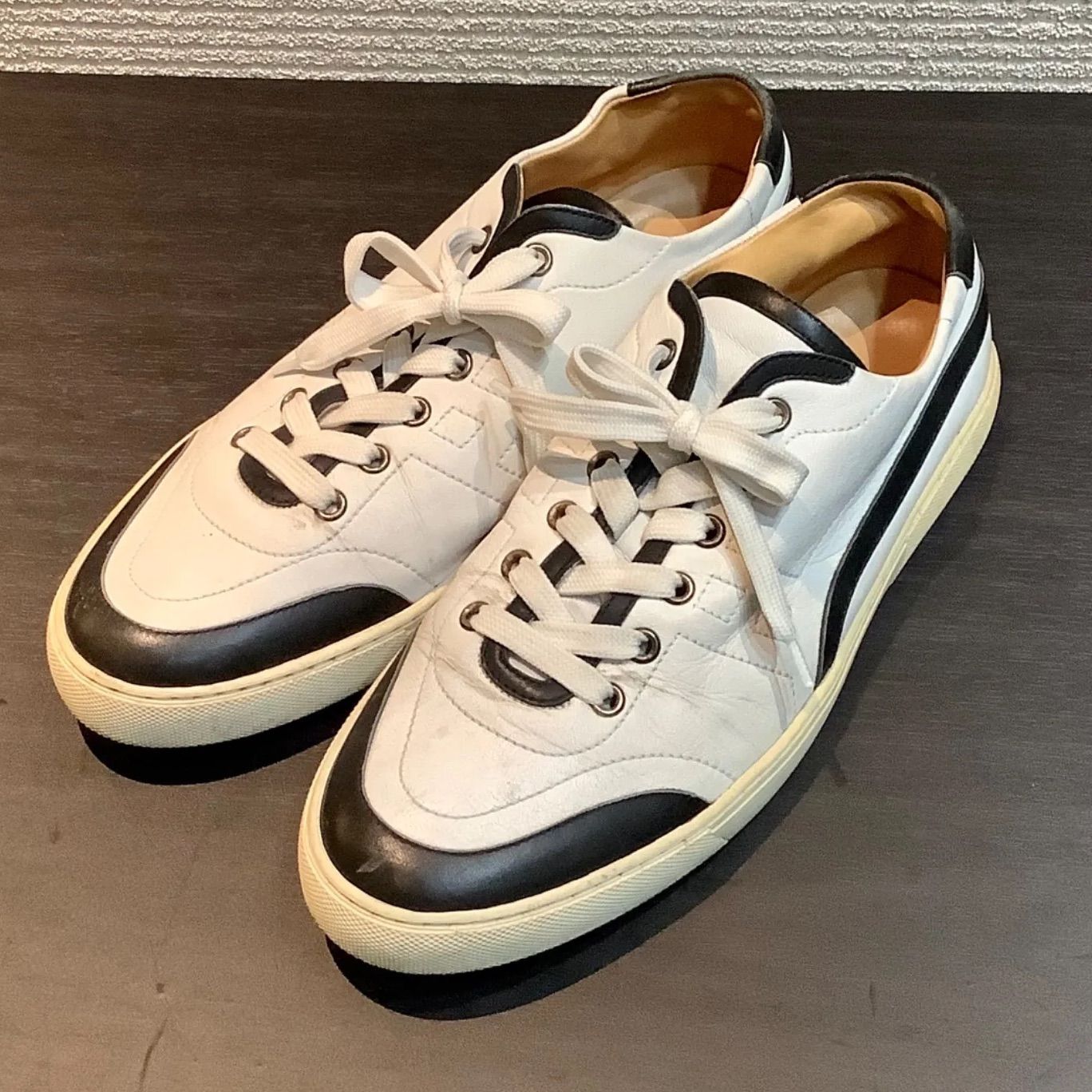 エルメススニーカー《デイ》ホワイト×ローズゴールド☆レア37