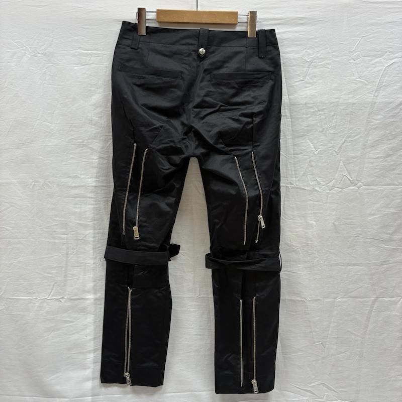 DIET BUTCHER SLIM SKIN ダイエットブッチャー スリムスキン その他ボトムス 19 AW ベルト ギミック バック 2連 ジップ ボンテージ パンツ Dカン Y 2 K パンク