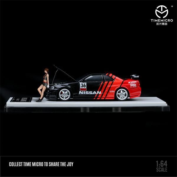 1/64 TIMEMICRO 日産 GTR R34 ボンネット 開閉式アドバン Amazon | 1/64 TIMEMICRO 日産 GTR R34 ボンネット開閉可能 hks