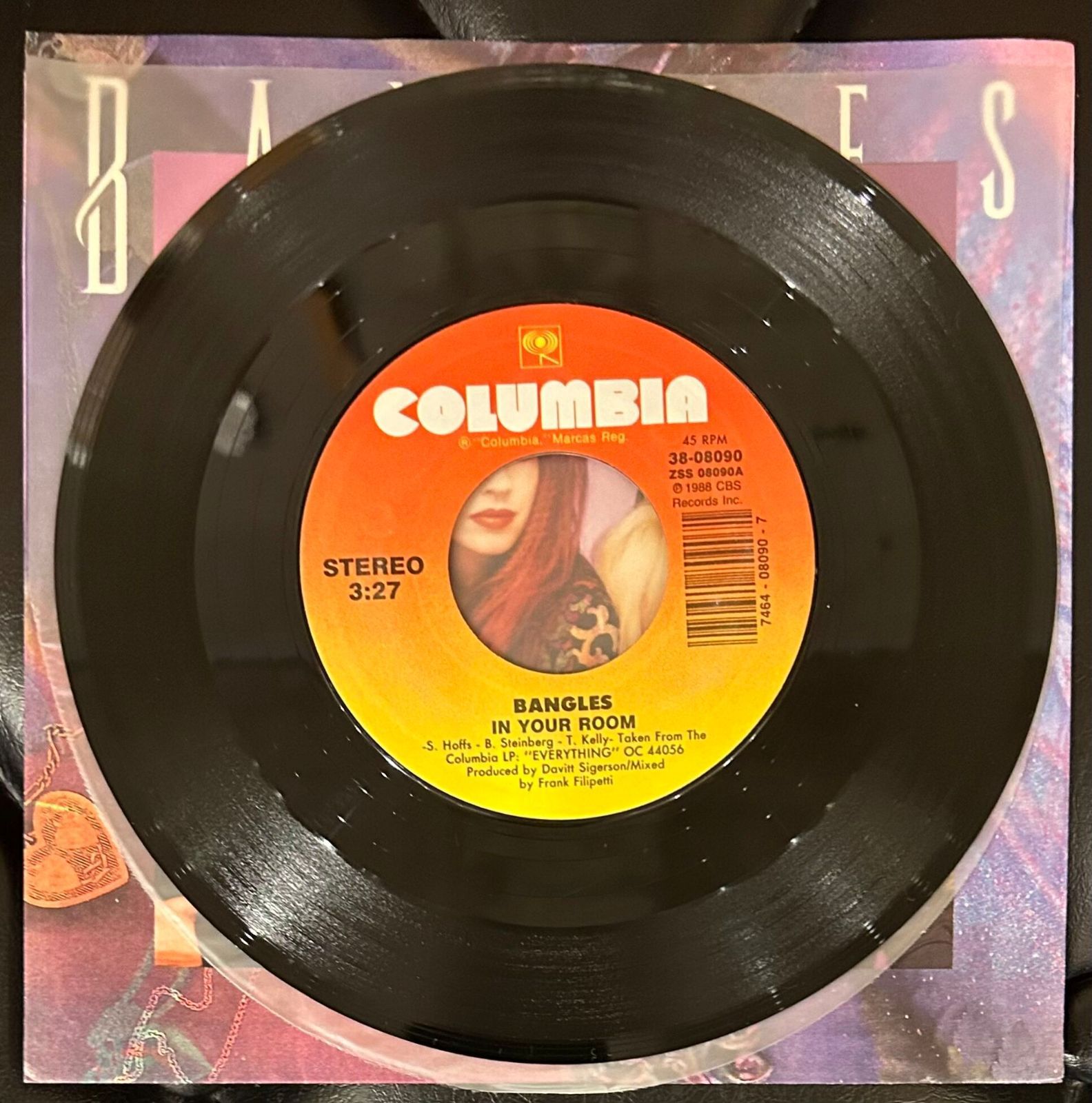 PROMO国内見本盤７インチ：バングルス/Bangles In YourRoom 輸入盤EP】Bangles「In Your Room」 7インチ レコード バングルズ