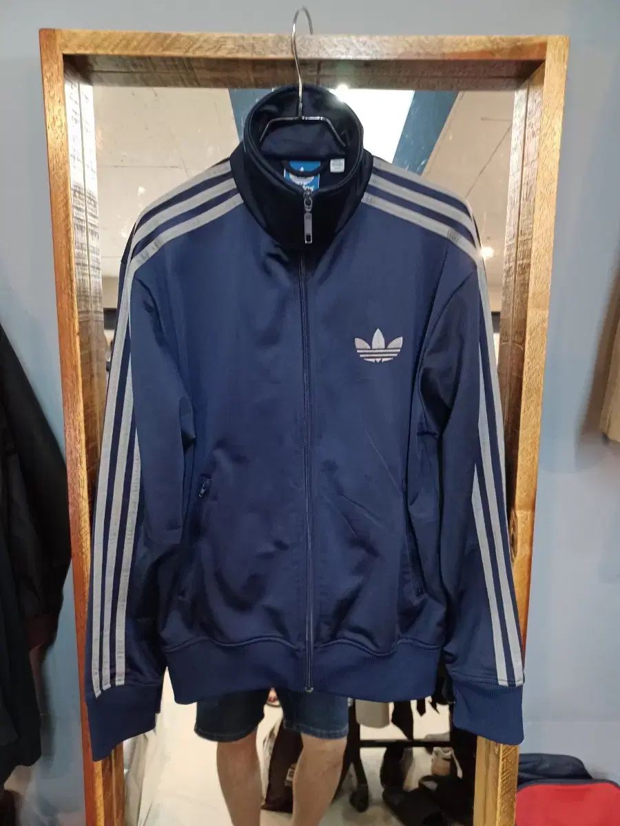 【雷市場（ポンジャン）商品韓国直送】adidas(アディダス) ファイヤーバード トラックトップス ジャージ ネイビーグレー 90
