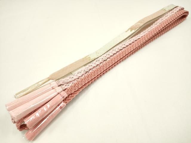 平和屋着物○和装小物 帯締め10本 高麗組 手組紐 金糸 逸品 未使用  