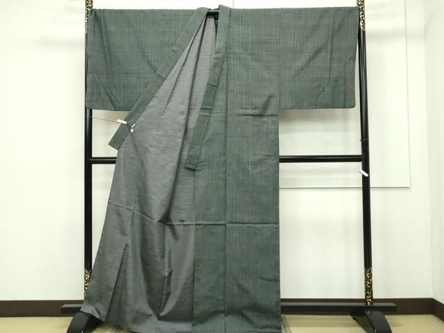 平和屋本店□極上 男性 銀座もとじ キングサイズ 紬 逸品 CZAA2004s5