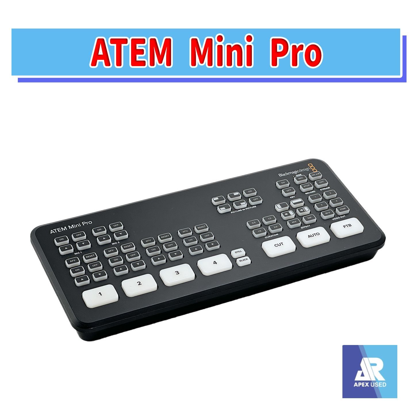 ATEM Mini Blackmagic Design 新品未開封 Blackmagic ライブプロダクションスイッチャー ATEM Mini Pro ATEM