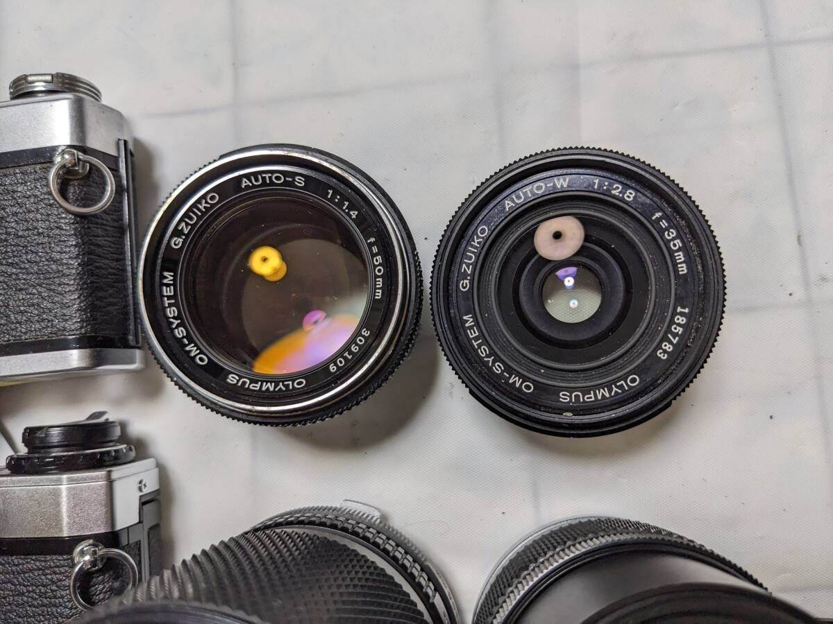 オリンパス OM-1 MD 2台 まとめ売り ジャンク品 F.Zuiko ☆まとめ売り / ジャンク☆ オリンパス Olympus OM-1, OM-10, G