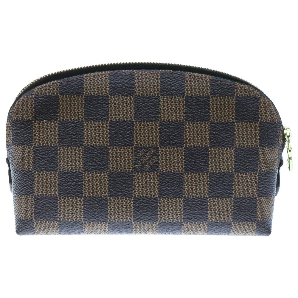 LOUIS VUITTON ルイヴィトン ダミエ ポシェットコスメティックPM N47516 PVC ブラウン ポーチ
