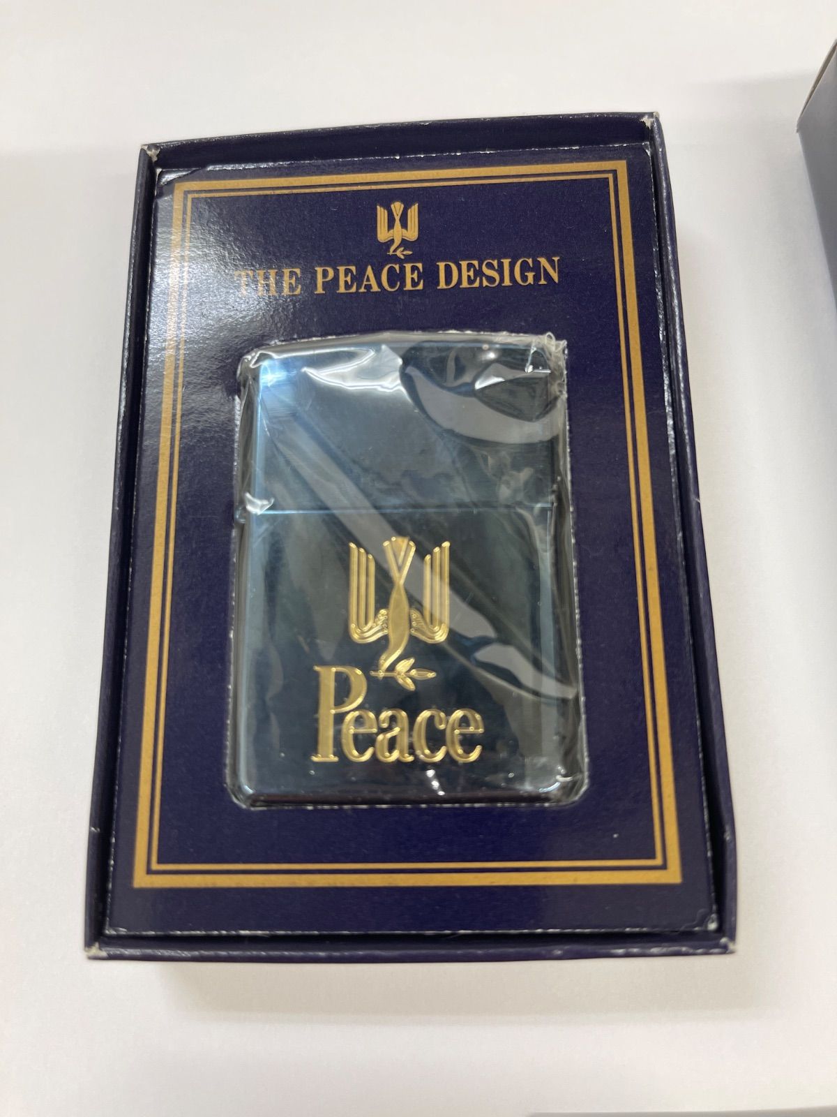 【新品】 93年製 ピース Peace ブルーチタン Zippo ヴィンテージ ヴィンテージ】93年製 ピース Peace ブルーチタン Zippo ジッポ
