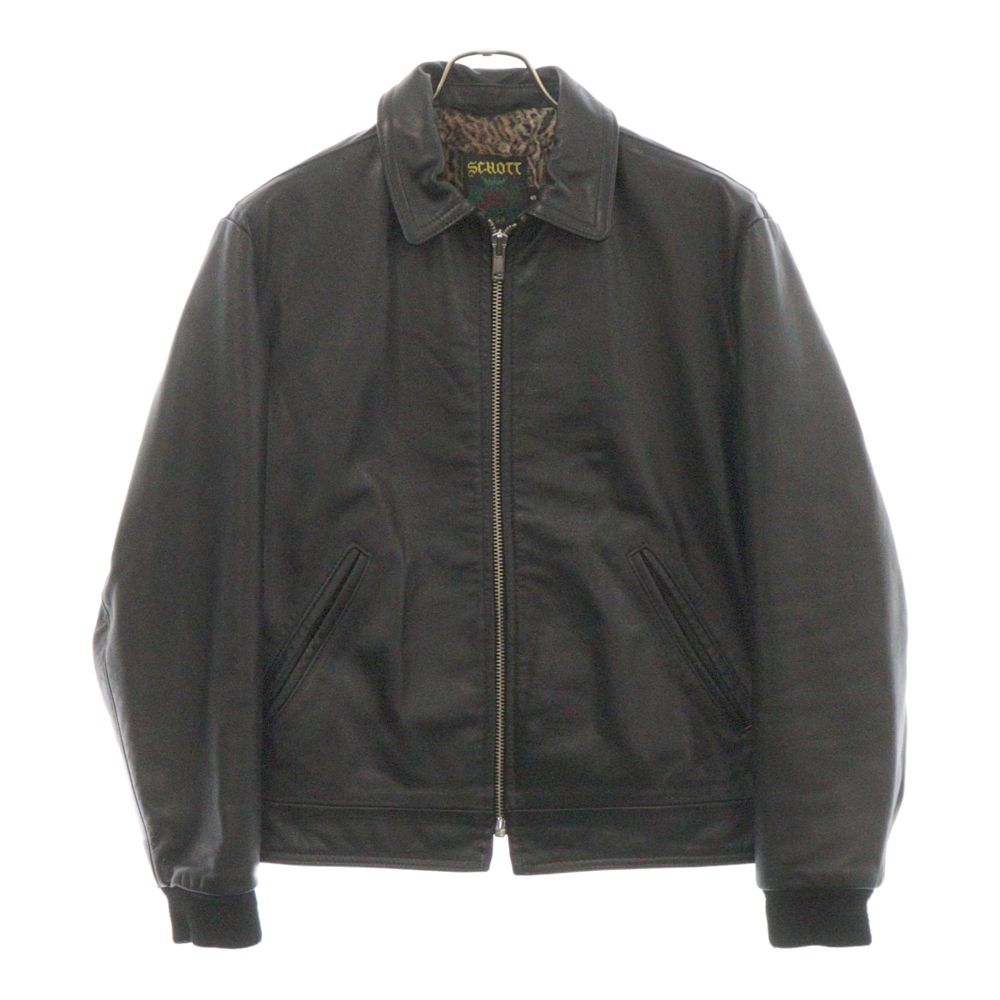 ジャケット・アウター Leopard Lined Leather Work Jacket Leopard Lined Leather Work Jacket