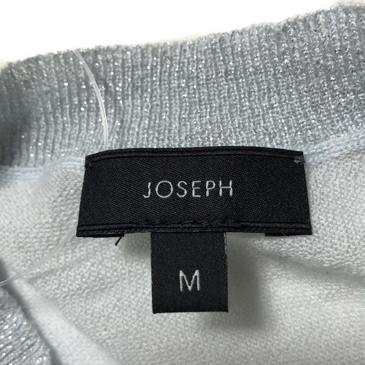 JOSEPH - JOSEPH(ジョセフ) カーディガン サイズM レディース - ダークネイビー×シルバー 長袖/カシミヤ/ラメ JOSEPH(ジョセフ) カーディガン サイズM レディース - ダーク