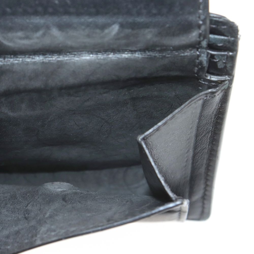 CELINE (セリーヌ) バイフォールド 型押しレザー 二つ折り財布