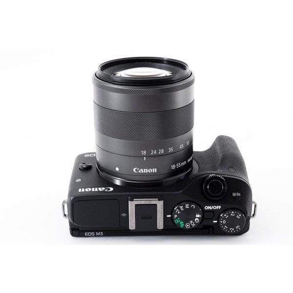 キヤノン Canon EOS M3 ブラック レンズキット Wi-Fiで