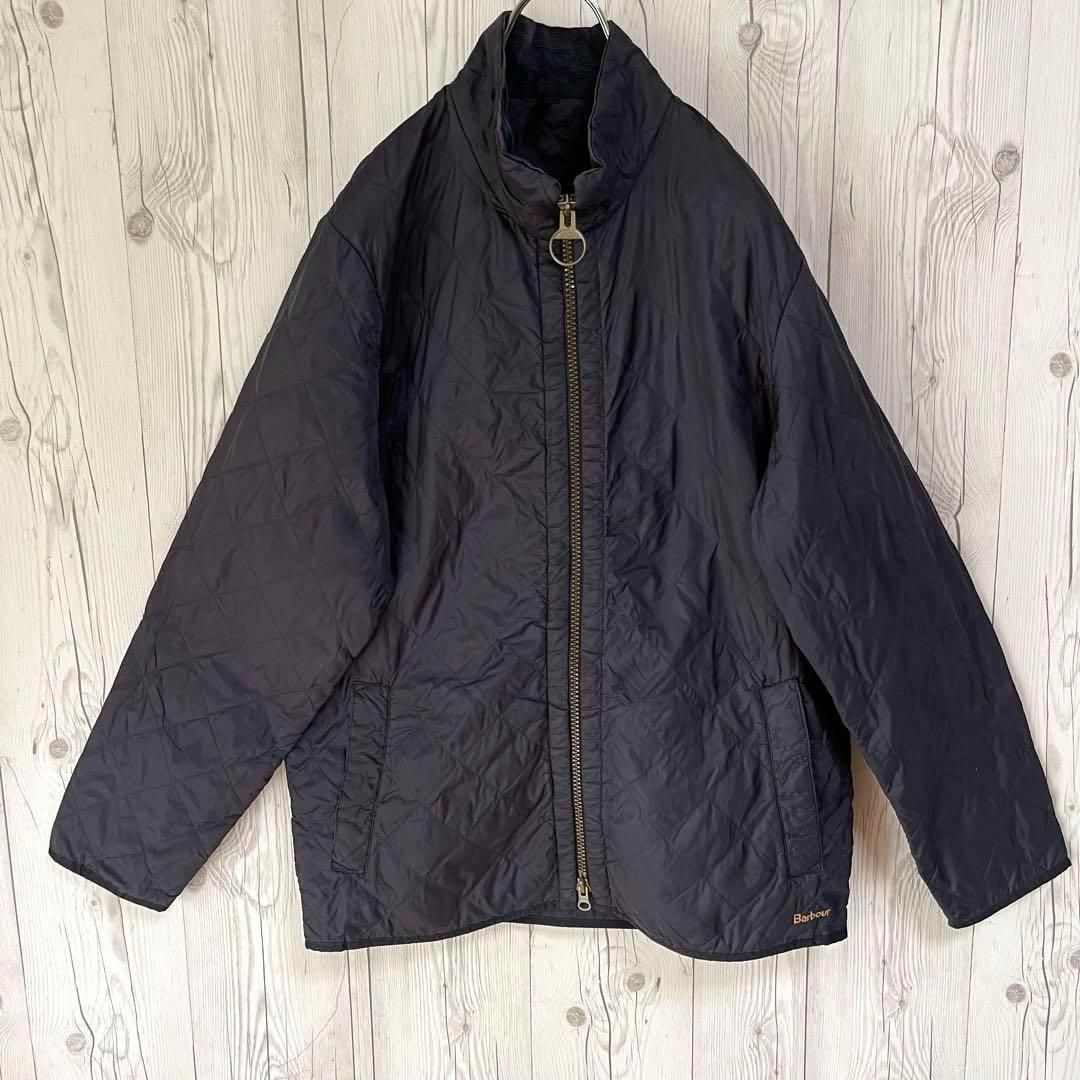 Barbour ネイビー　ライトブルゾン Barbour バブアー ライトブルゾンジャケット フルジップ