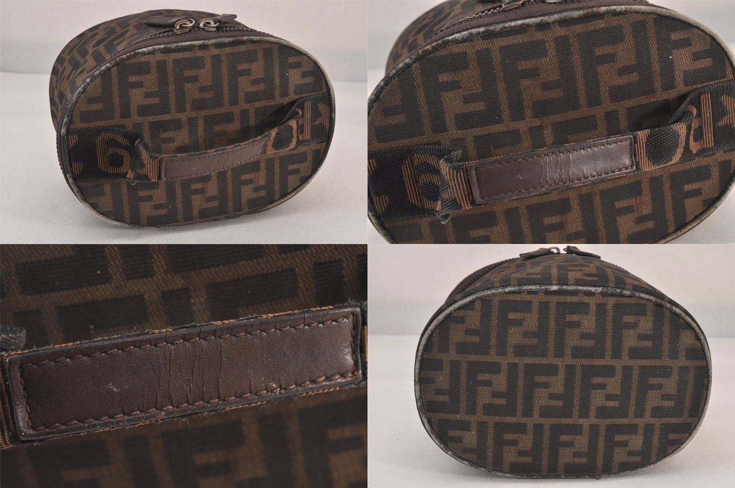 FENDI フェンディ ヴィンテージ ズッカ柄 バニティ バッグ