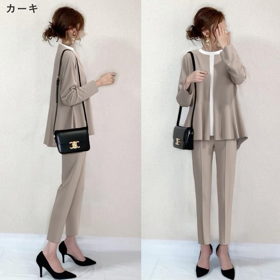 エヌラインプレシャス 洗える ストレッチ 佐々木希 パンツスーツ