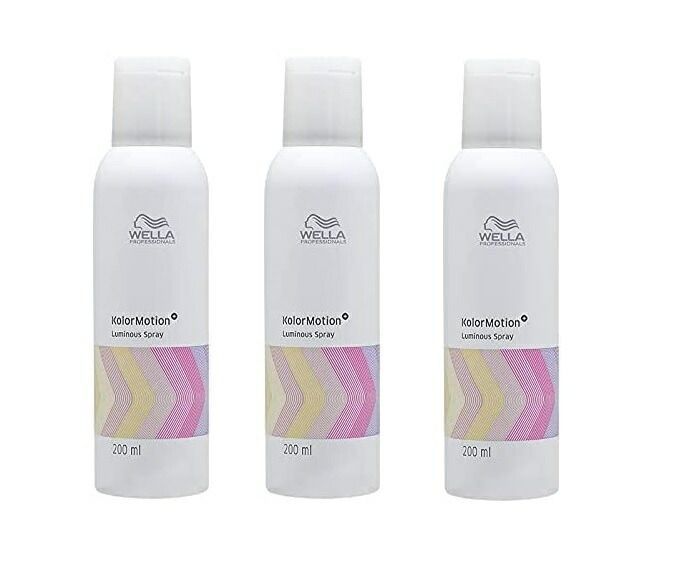 【３本セット】ウエラ プロフェッショナル カラーモーション＋ ルミナススプレー 200ml