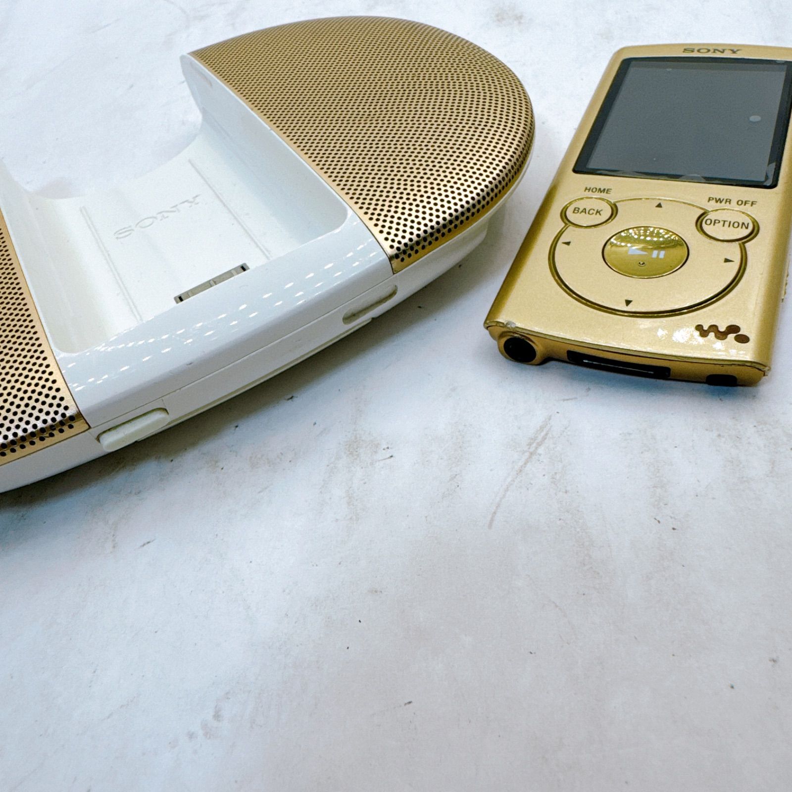 Sony ウォークマン NW-S764 ゴールド & スピーカードックセット 8GB