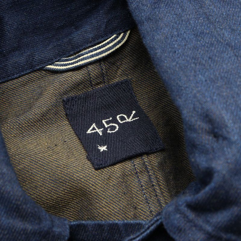 定価8.1万 2023AW 45R 45rpm フォーティファイブアール 麦デニム
