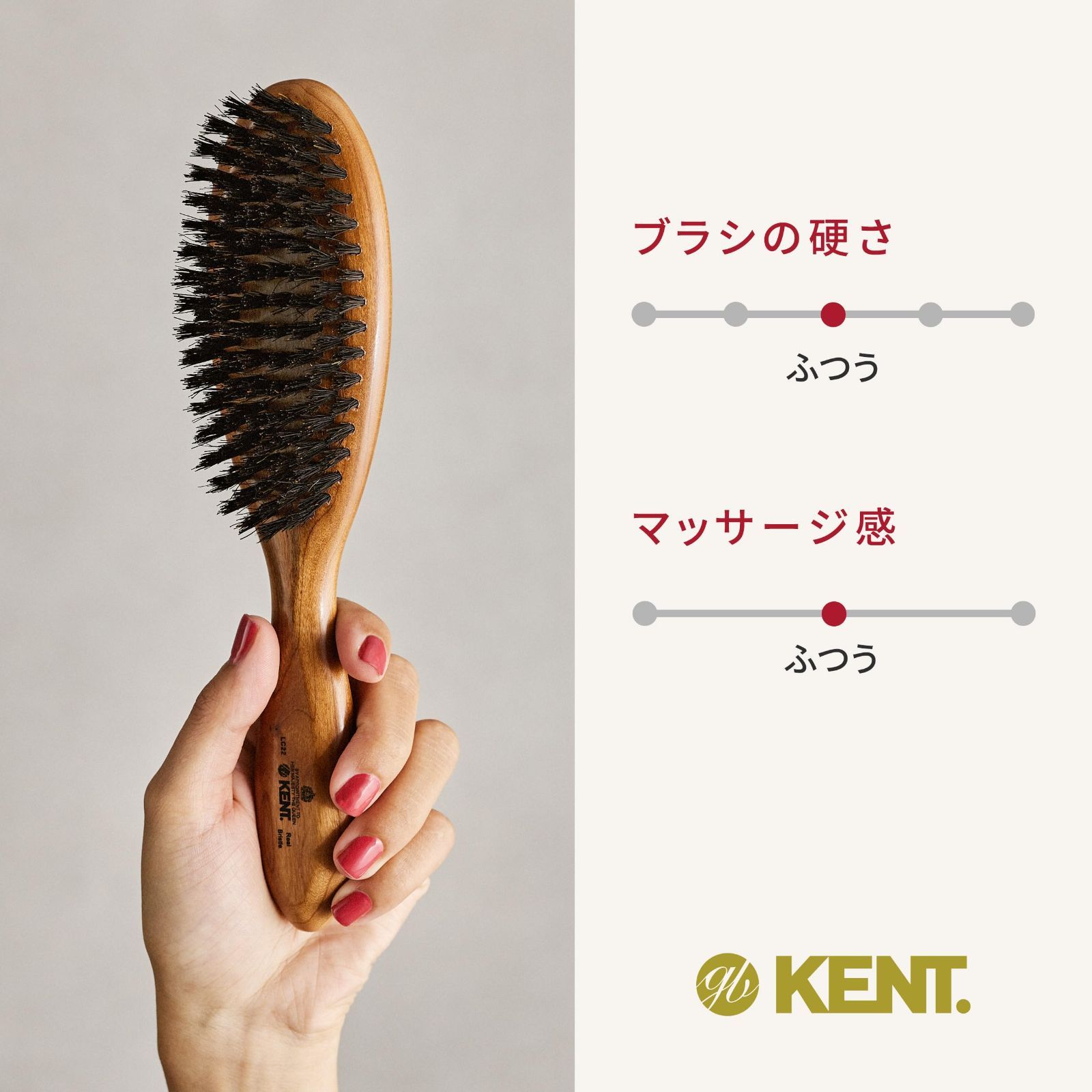 数量限定】高級豚毛 ヘアブラシ 英国王室御用達 ミディアムブリッスル 