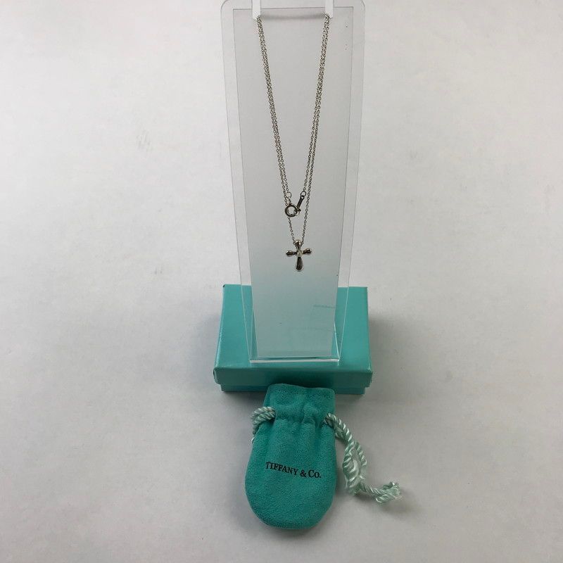 中古品】 TIFFANY&Co. クロスモチーフ ネックレス ティファニー