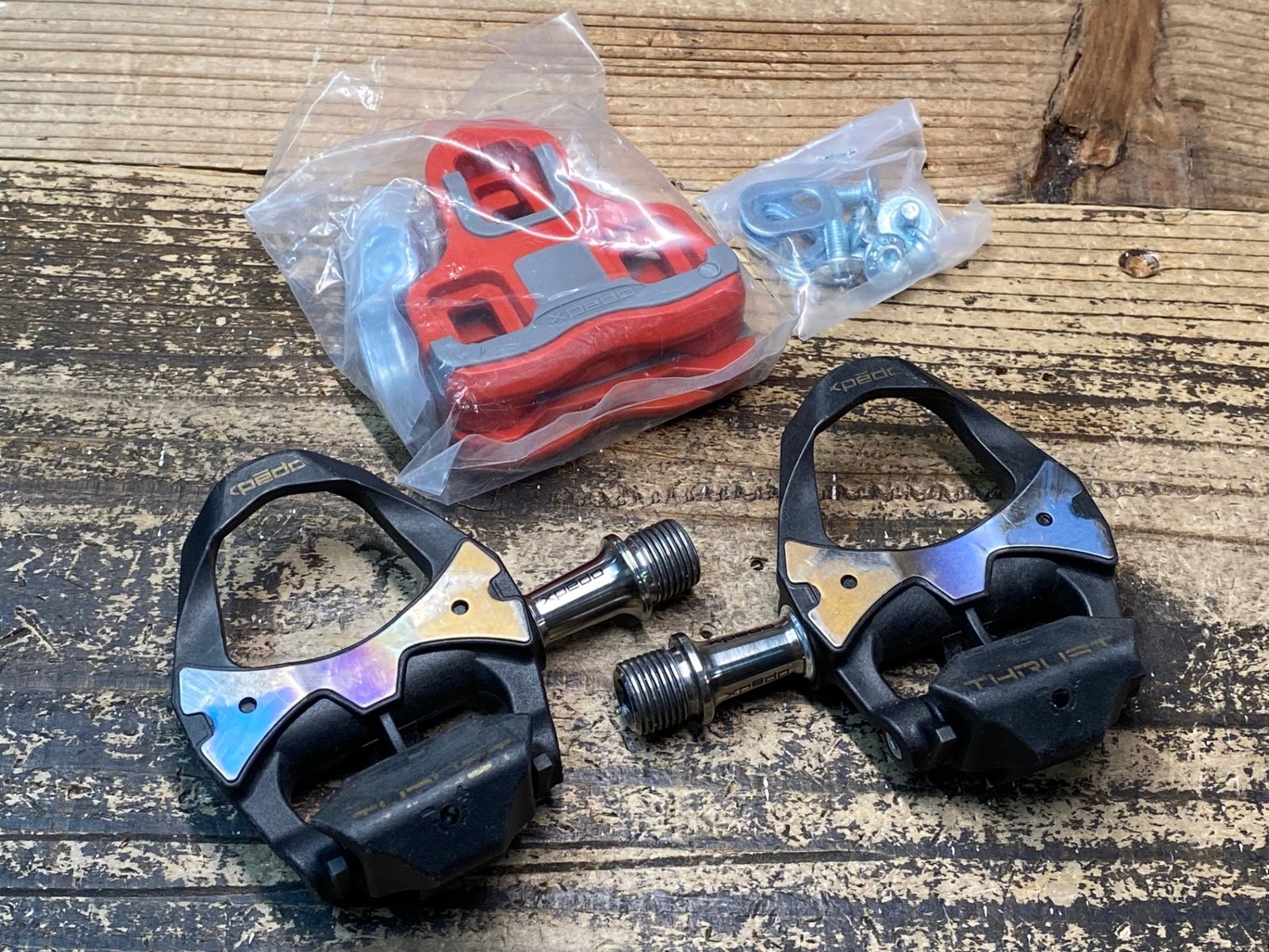 JG591 エクスペド XPEDO THRUST SL Ti ビンディングペダル LOOK互換