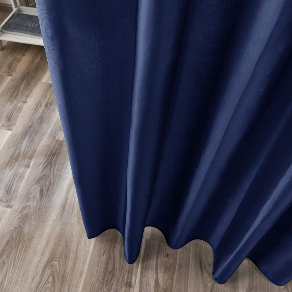  在庫 入り リング付き 保温 防寒 防水 防カビ 目隠し ユニットバス お風呂用 速乾 ネービー 120 x 180 cm シャワーカーテン Dehome 浴室清掃用品 滑り止めマット シャワーカーテン 浴室用具