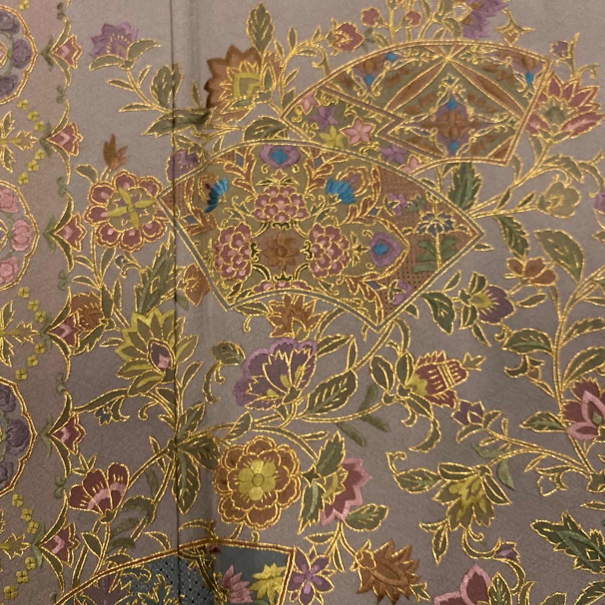 灰紫 正絹