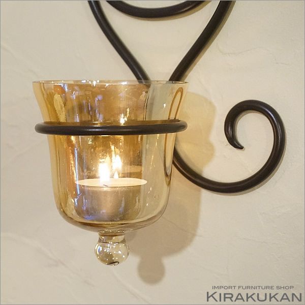 アイアン 壁掛け キャンドルホルダー 花瓶 輸入雑貨 おしゃれ - メルカリ