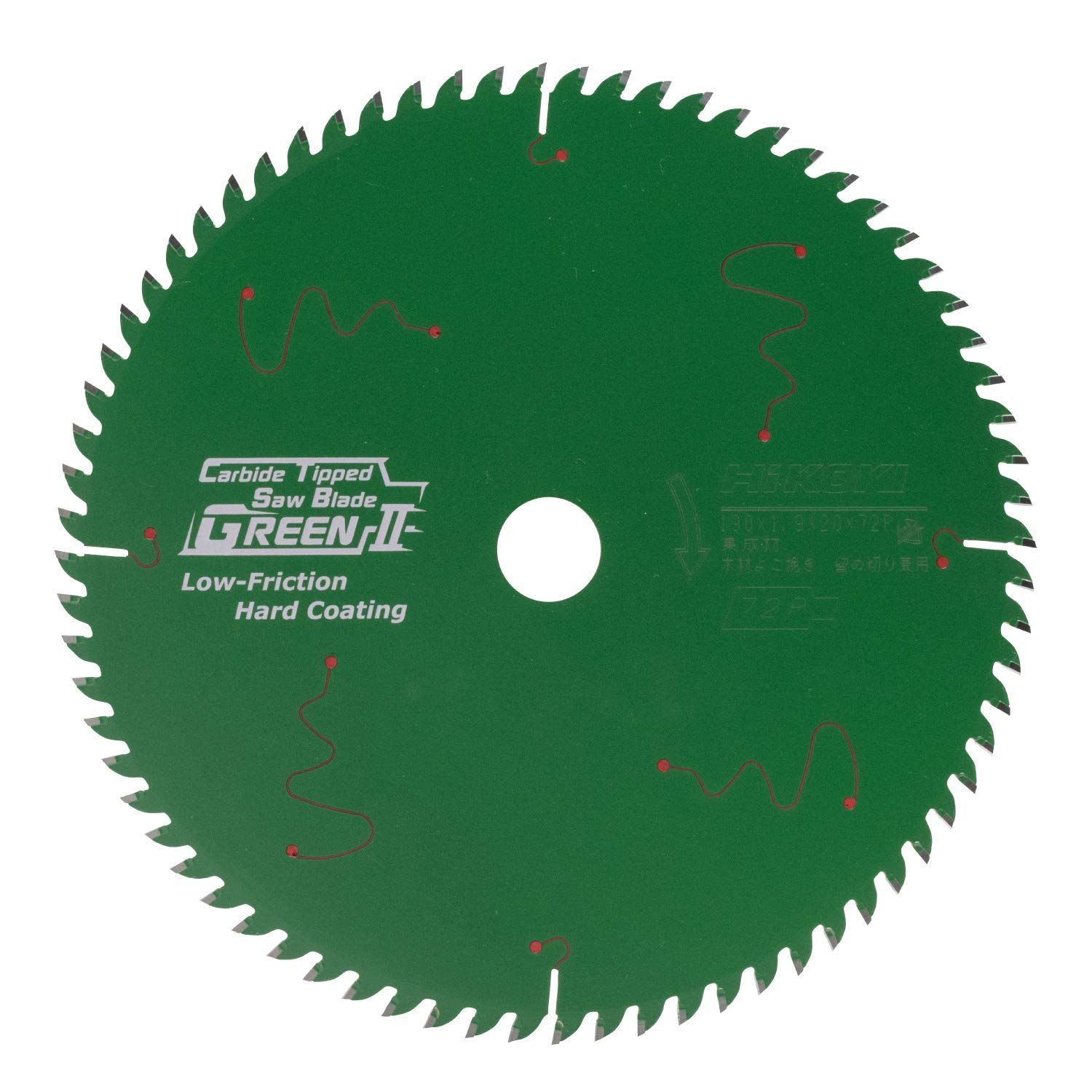 Size 外径190mm×刃数72_Style 1枚入 HiKOKI ハイコーキ スーパーチップソー グリーンII 卓上丸のこ用 外径190mm 木材用 0033-3296
