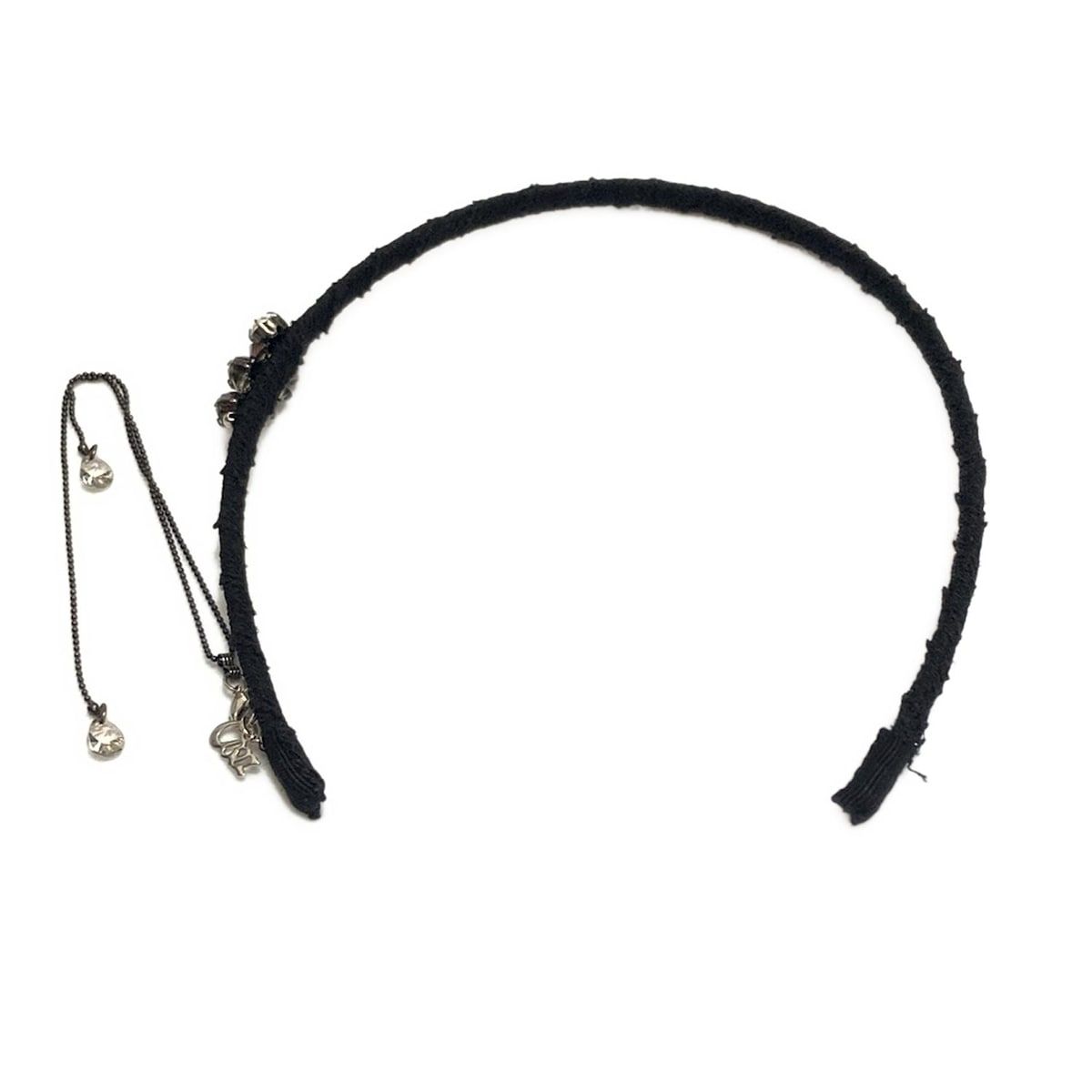コンプレックスビズ★カチューシャ 黒 ComplexBIZ(コンプレックスビズ) カチューシャ美品 - 黒 ビーズ