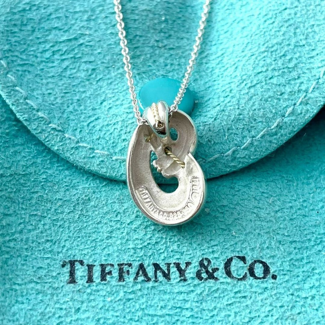 オールドティファニー ツイスト ロープ ノット ネックレス コンビ