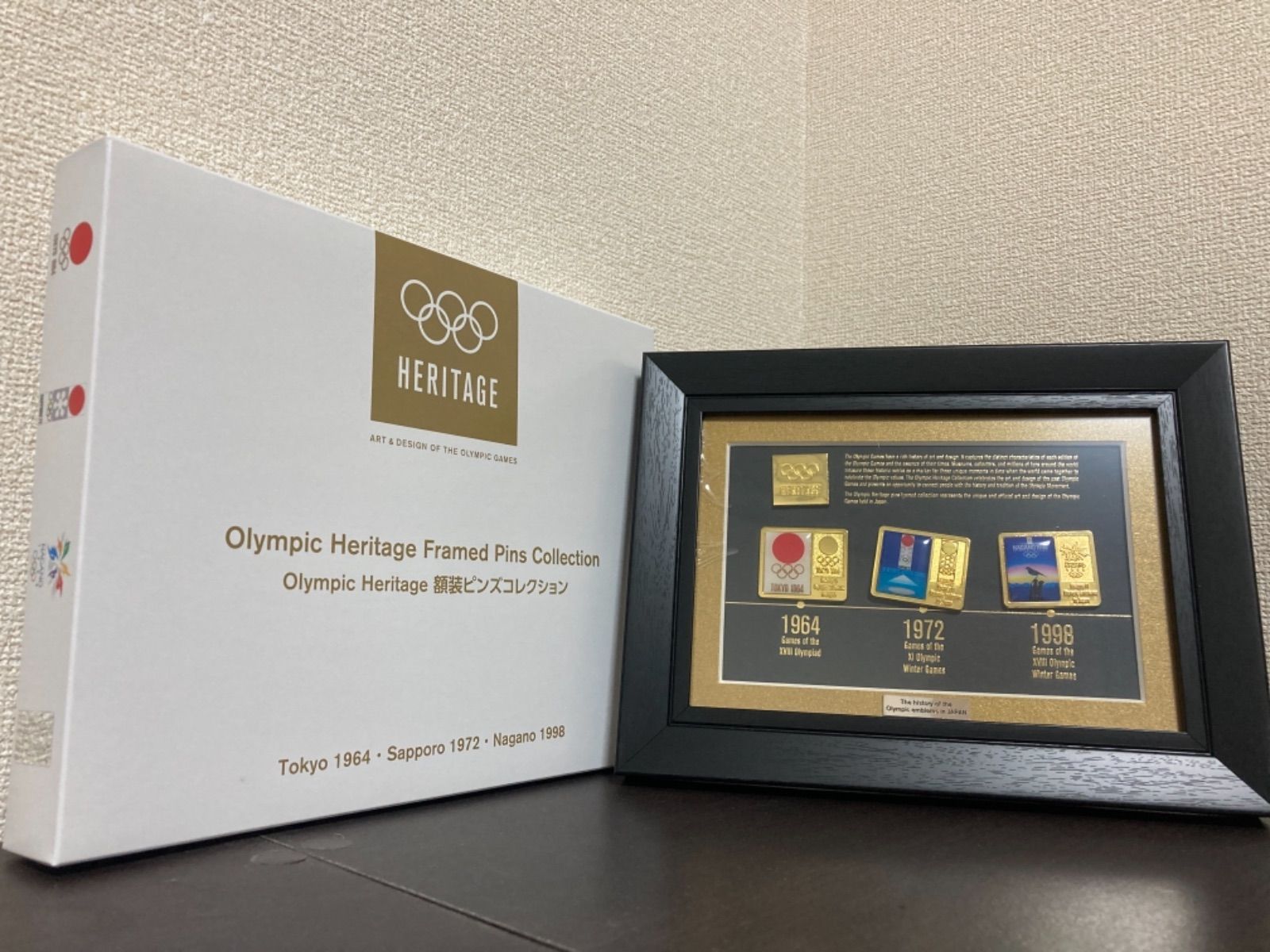 定番大特価Olympic Heritage 額装ピンズコレクション オリンピック