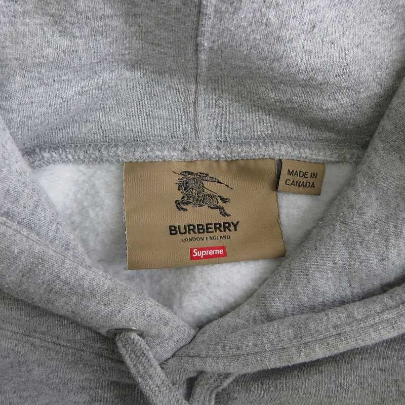 シュプリーム SUPREME 22SS バーバリー ボックスロゴ スウェットシャツ Burberry Box Logo Hooded  Sweatshirts パーカー 長袖 コットン グレー S ☆AA☆ - メルカリ