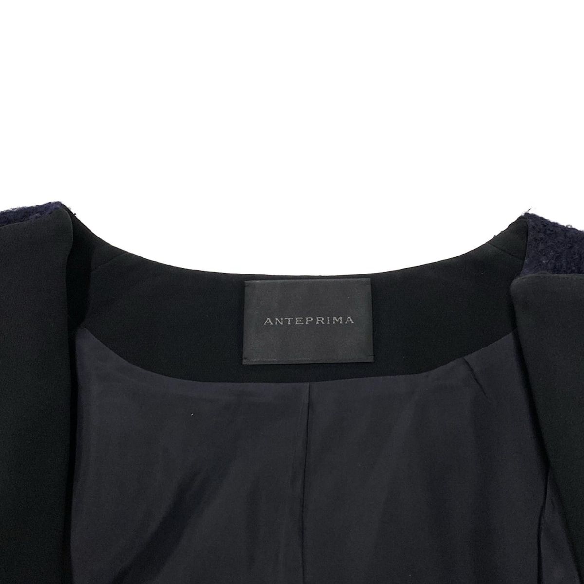 ダークネイビー×黒 長袖