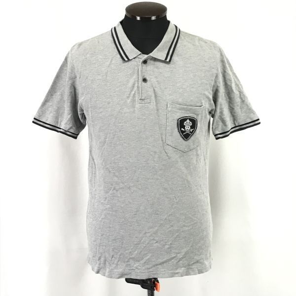 スペシャル特典 日本製☆ビームス/BEAMS☆半袖ポロシャツ【メンズM/グレー/gray トップス