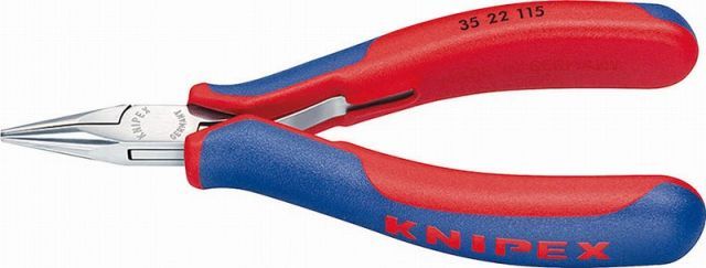 クニペックス(KNIPEX)エレクトロ二クスプライヤー115mmストレートヘッド 3522-115