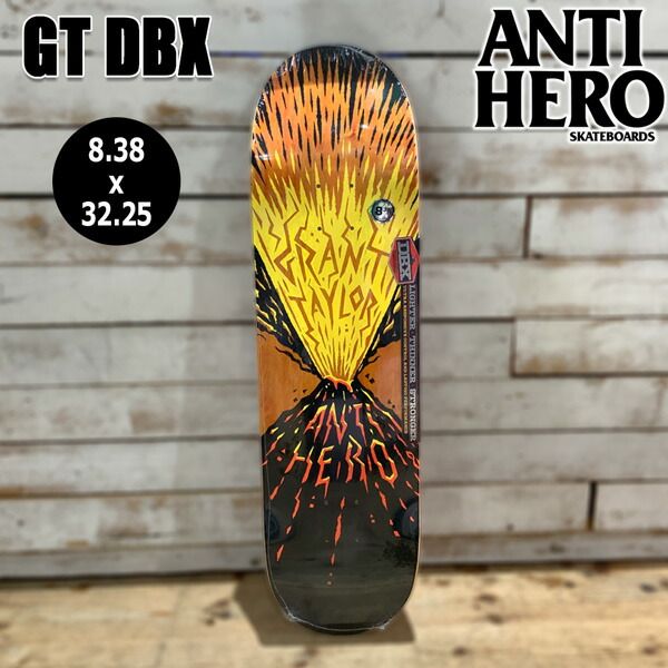 アンタイヒーロー デッキ ANTI HERO DECK GT DBX DELUXE BASALT CONSTRUCTION 8.38 X 32.25 14.5WB 軽く 薄く 強いハイテクデッキ