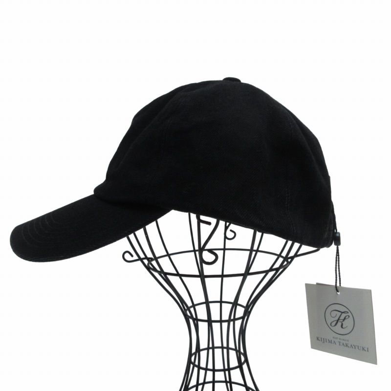 キジマタカユキ KIJIMATAKAYUKI タグ付き BLACK DENIM 6PANEL CAP