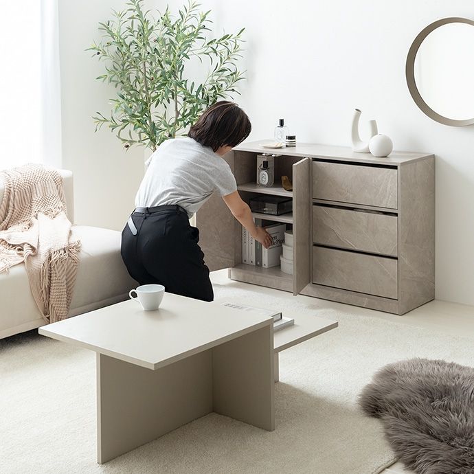 隠しキャスター付き 引き出し収納