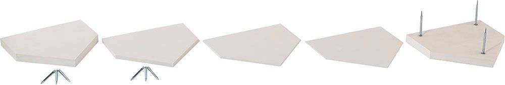 サンワタイイク 三和体育 ホームベース ゴム製 一般用20mm S4965 -