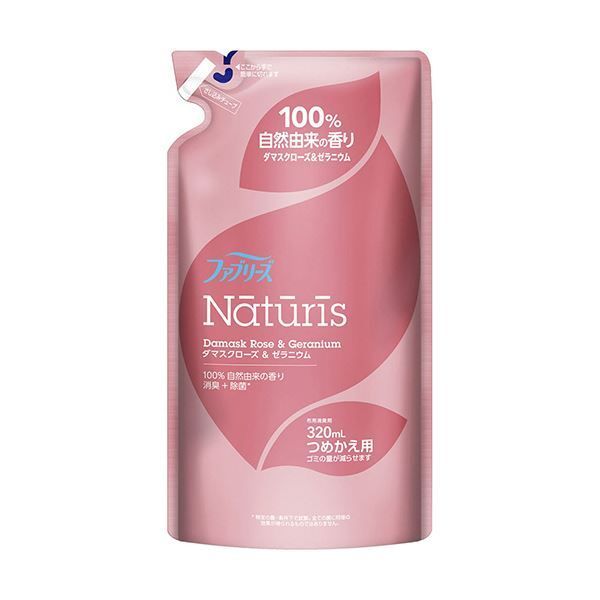 （まとめ） P＆Gファブリーズ ナチュリス ダマスクローズ＆ゼラニウム つめかえ用 320ml 1個 【×10セット】
