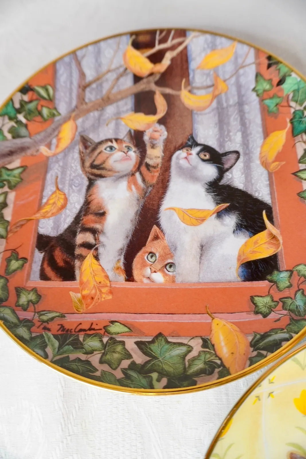 Franklin Mint 猫 絵皿 販売 3枚セット コレクションプレート