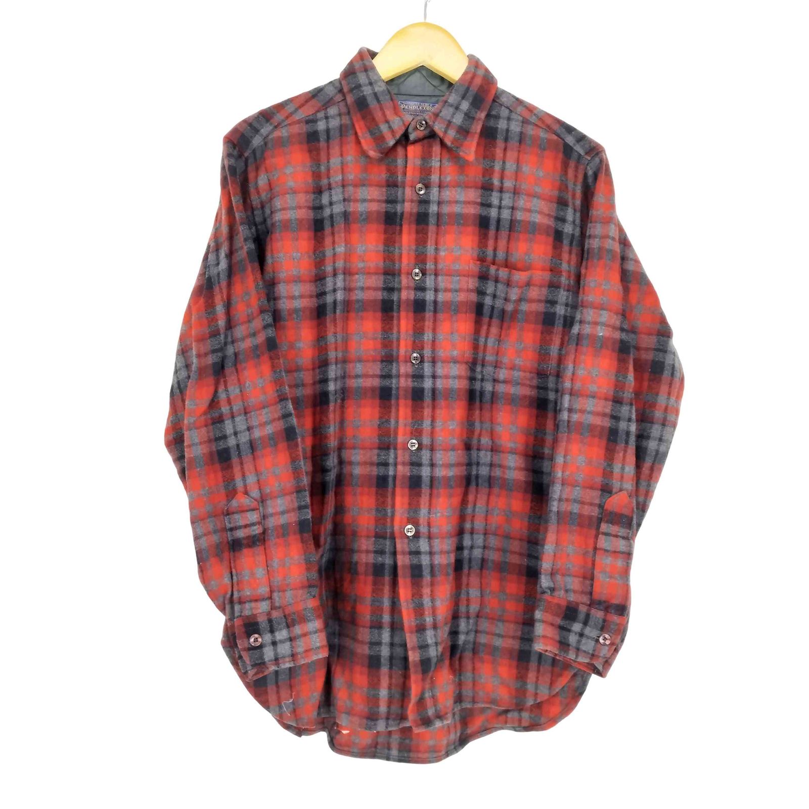 ペンドルトン PENDLETON USA製 チェック柄 ウール ネルシャツ メンズ