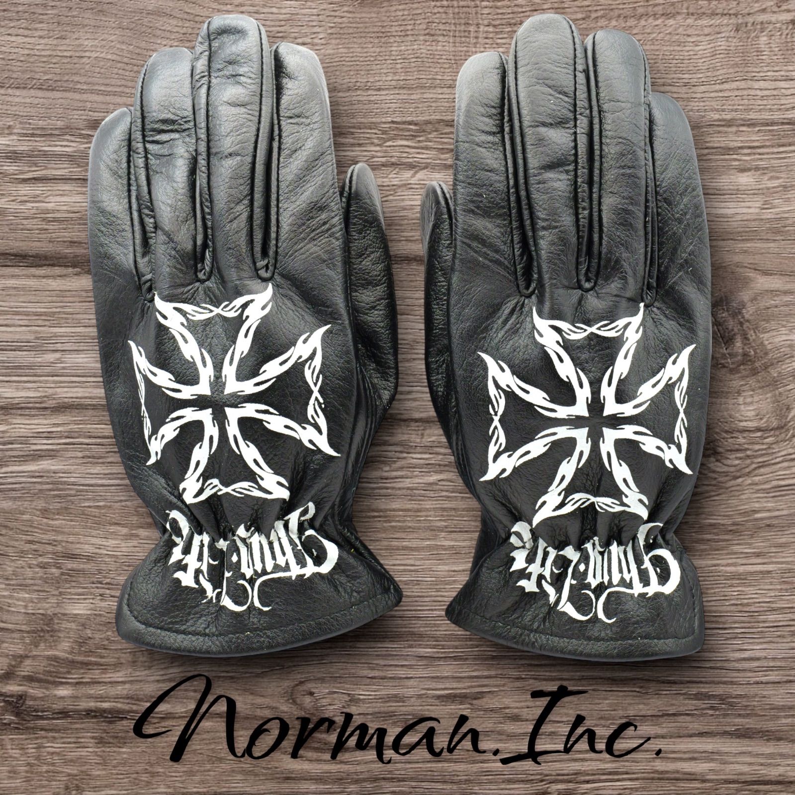 牛革 レザーグローブ スマホ対応 アメリカン バイク ハーレー カスタム