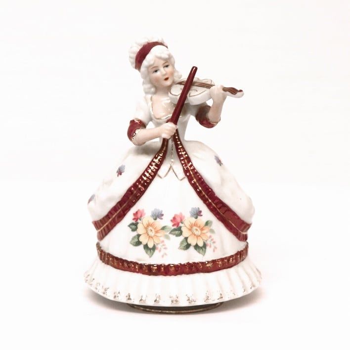 陶製・オルゴール・アンティーク・西洋人形・No.200216-49・梱包サイズ