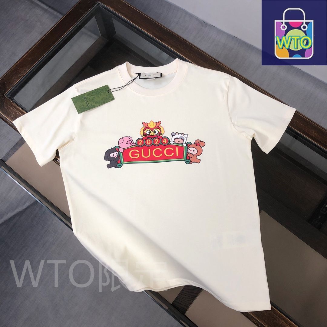 本日限定特価】GUCCI 春夏 ロゴプリントTシャツ [本日特価|新品未使用 